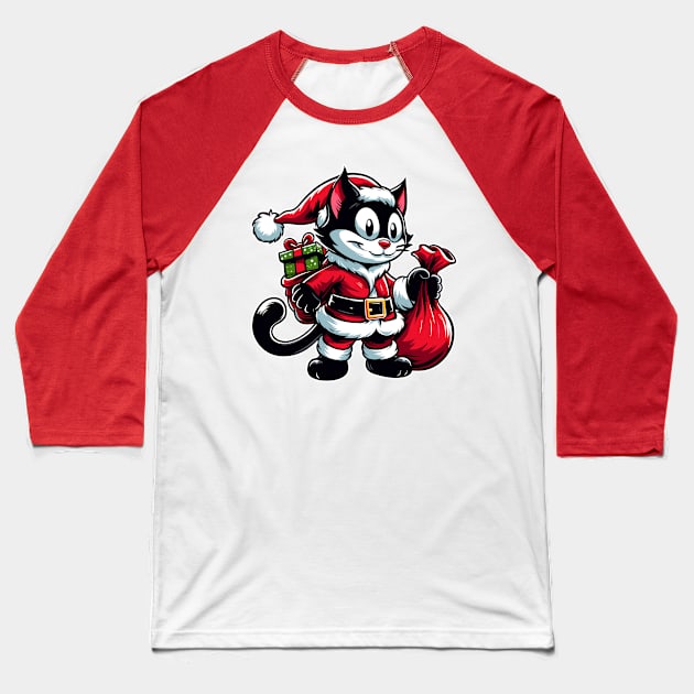 Felix The Xmas 03 Baseball T-Shirt by romancenemy